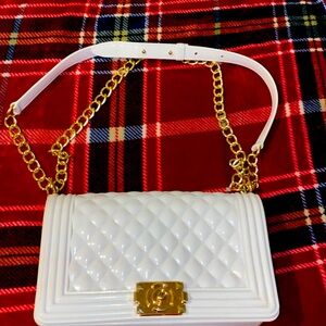 White jelly purse💕